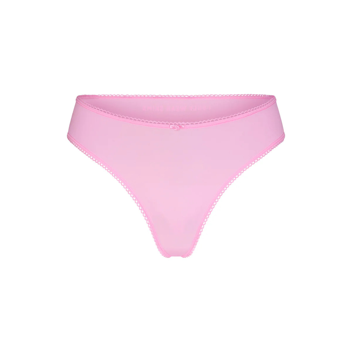 FITS EVERYBODY PICOT TRIM THONG | BUBBLE GUM | SKIMS (US)