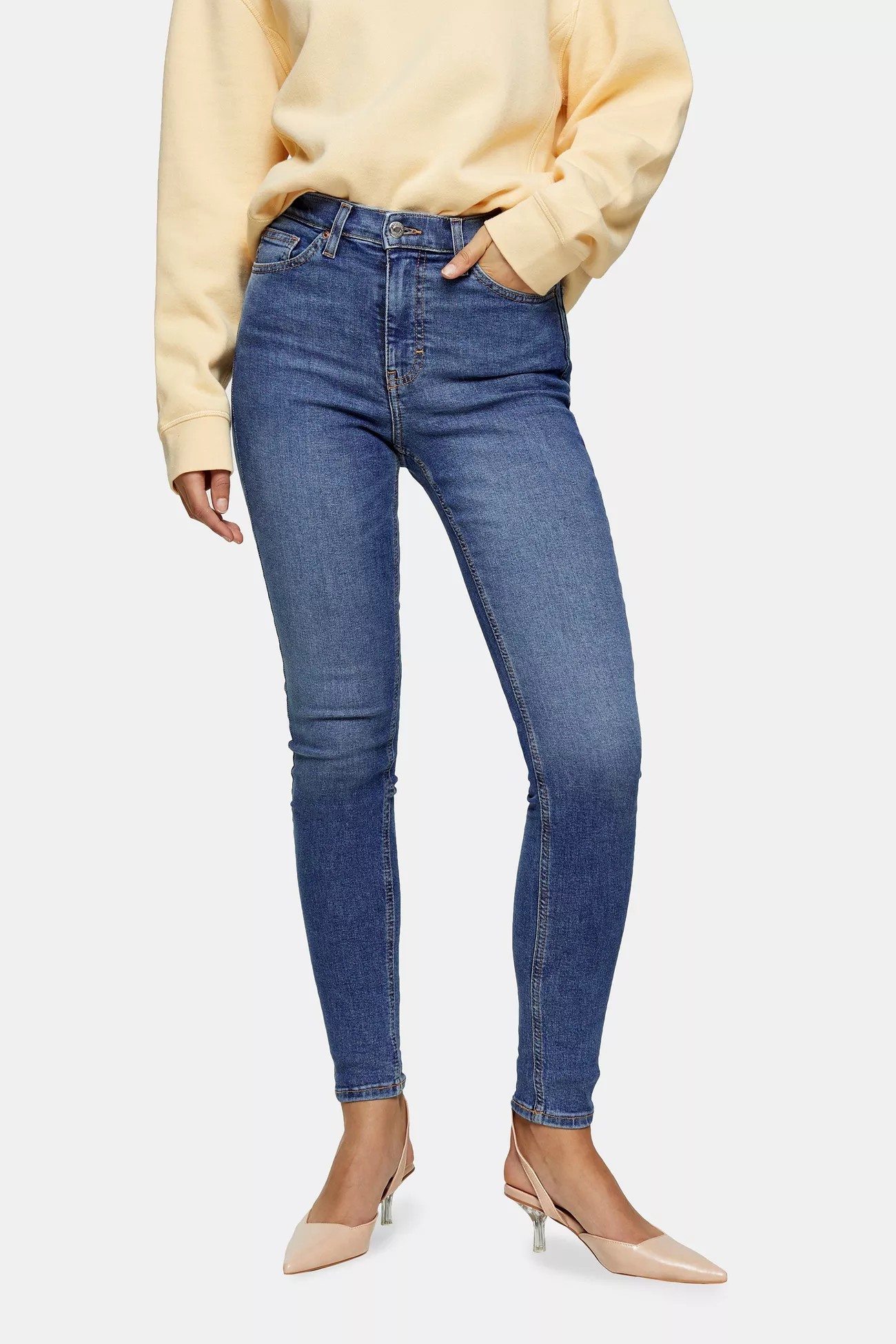 Mid Blue Jamie Skinny Jeans | Topshop UK