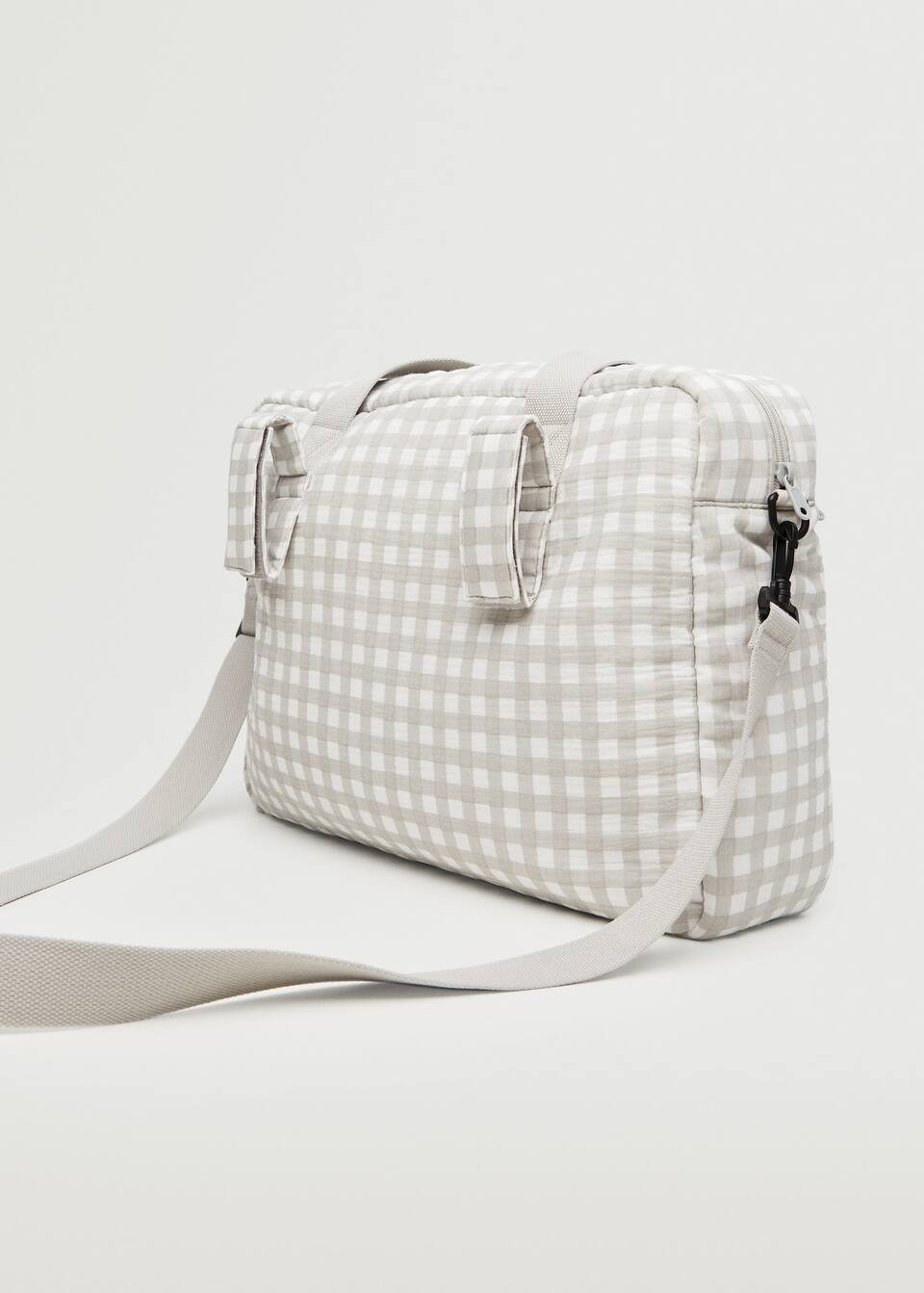Gingham check bag | MANGO (US)