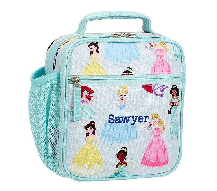 Mackenzie Aqua Disney Princess Lunch Boxes | Pottery Barn Kids