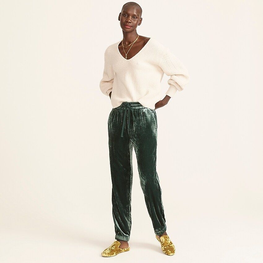 Velvet jogger pant | J.Crew US