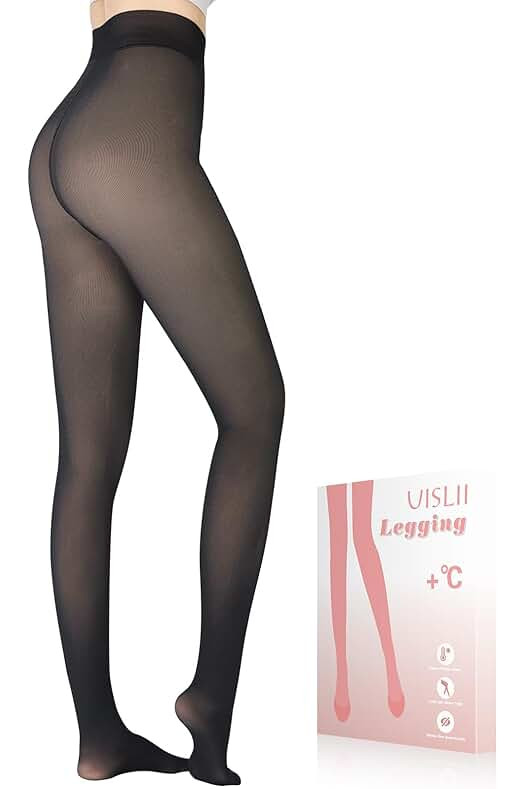 Fleece Lined Tights, Warm Pantyhose leggings, Skin Colored Tights | Amazon (US)