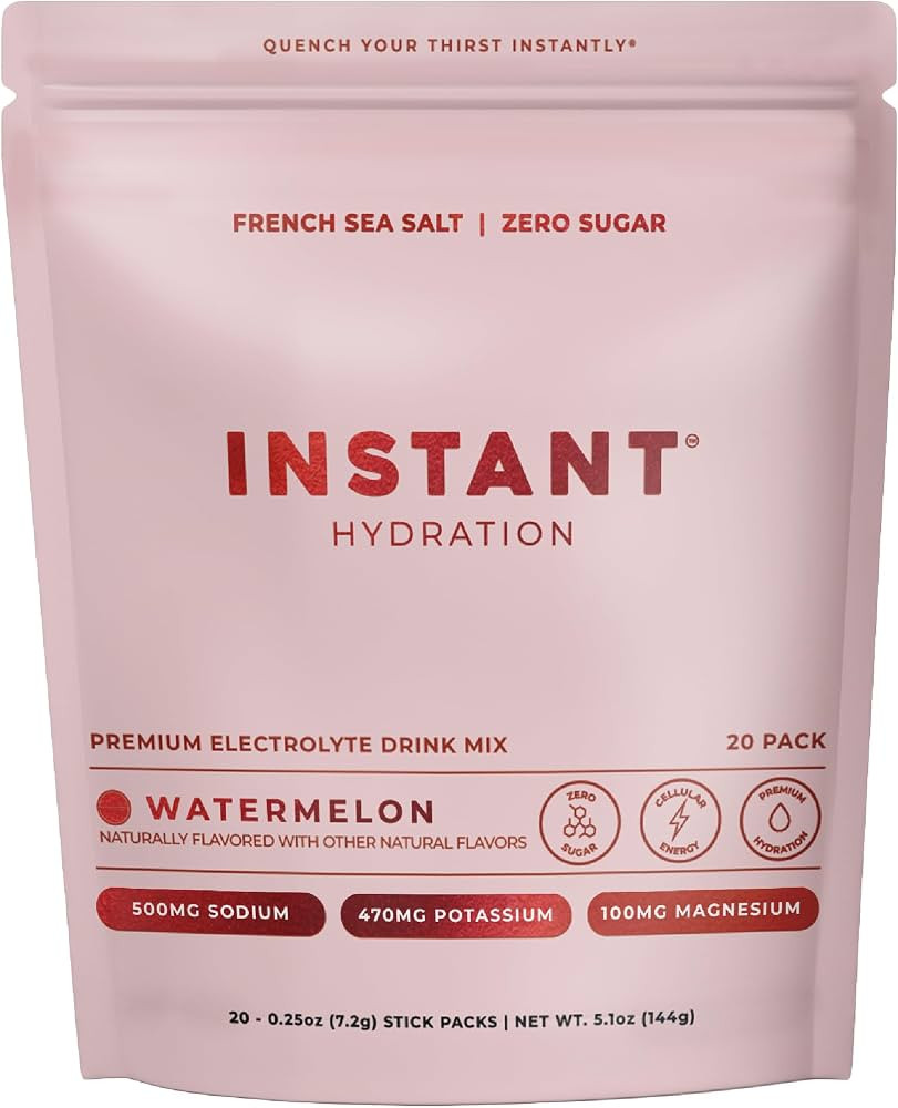 Instant Hydration Sugar Free Electrolytes Powder Packets - Watermelon Electrolyte Drink Mix & Tra... | Amazon (US)