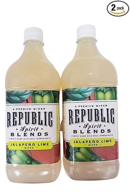Republic Spirit Blends Jalapeno Lime Mixer 33.8 fl oz (Pack of 2) | Amazon (US)