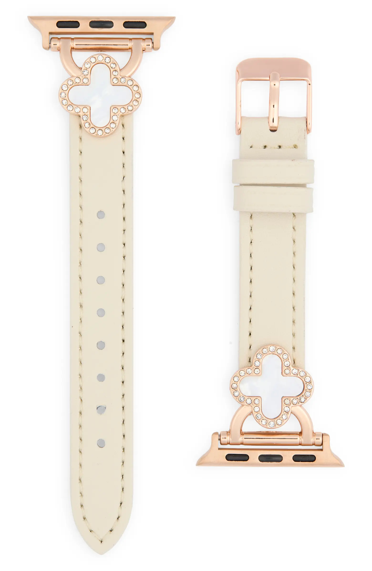 RItech Clover Leather Apple Watch® Watchband | Nordstromrack | Nordstrom Rack