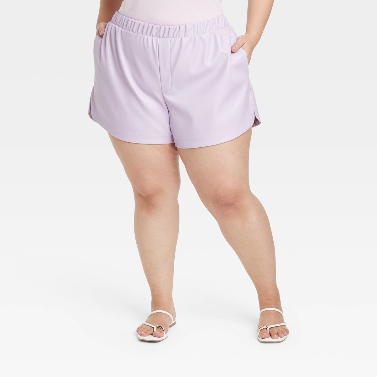 Women's High-Rise Faux Leather Shorts - A New Day™ | Target