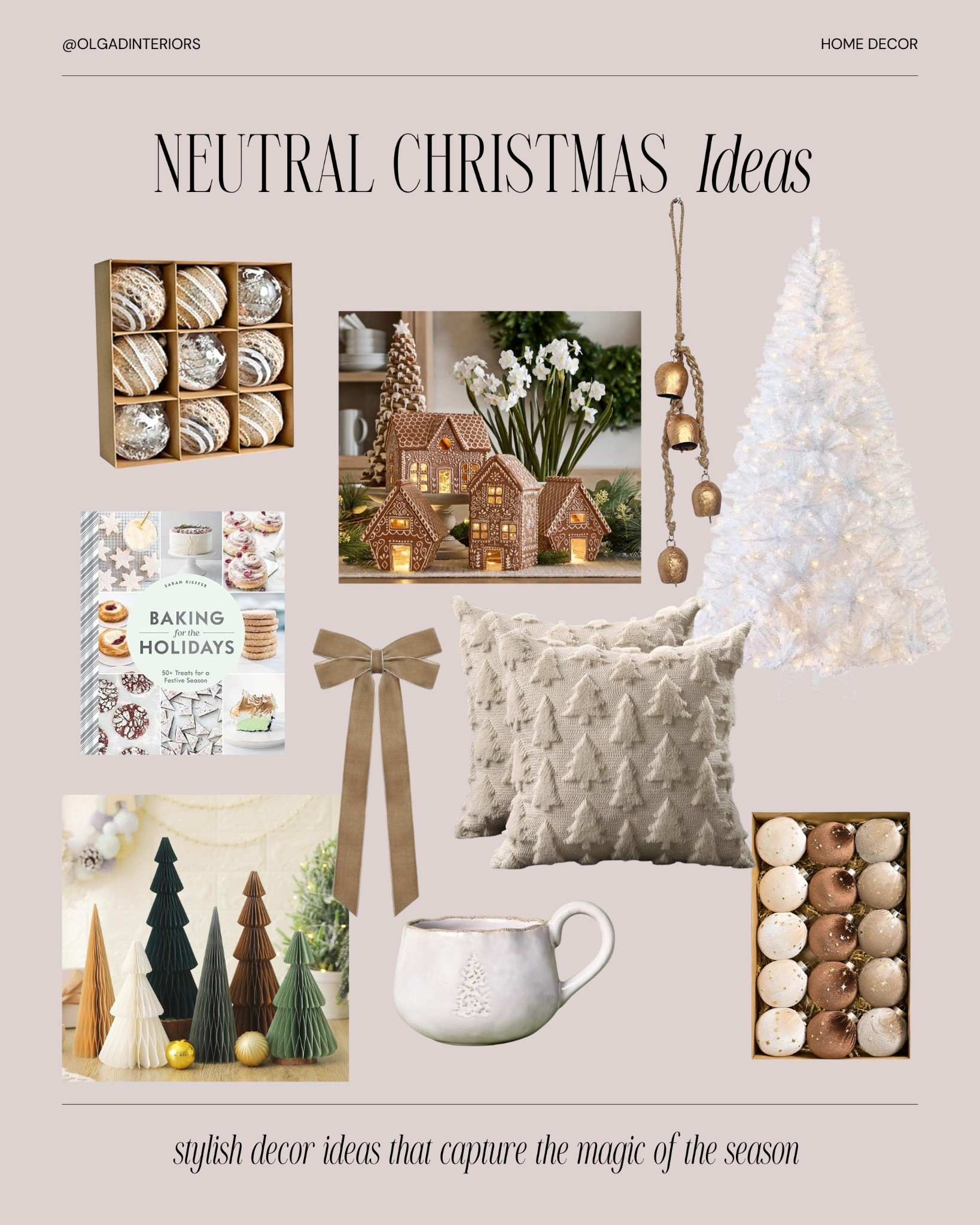 Neutral Christmas ideas, neutral decor, Christmas decor, white Christmas tree. #homedecor

#LTKFindsUnder100 #LTKHoliday #LTKSeasonal