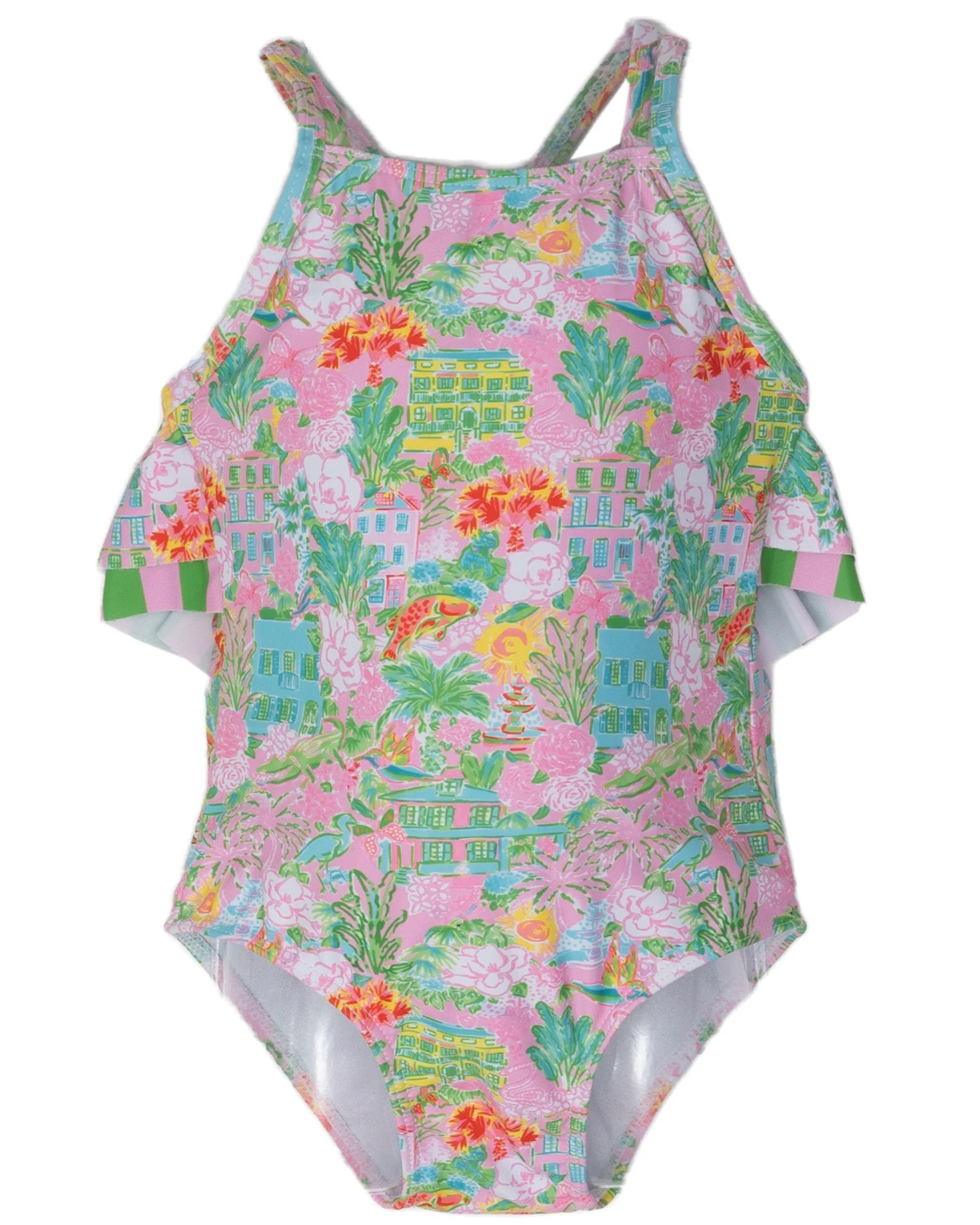 Laguna Charming Charleston One Piece Swim UPF50 | The Oaks Apparel Company