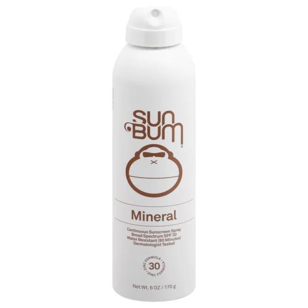 Sun Bum Unisex Mineral Sunscreen Spray, SPF 30, 1 Count, Clear, 6OZ | Walmart (US)