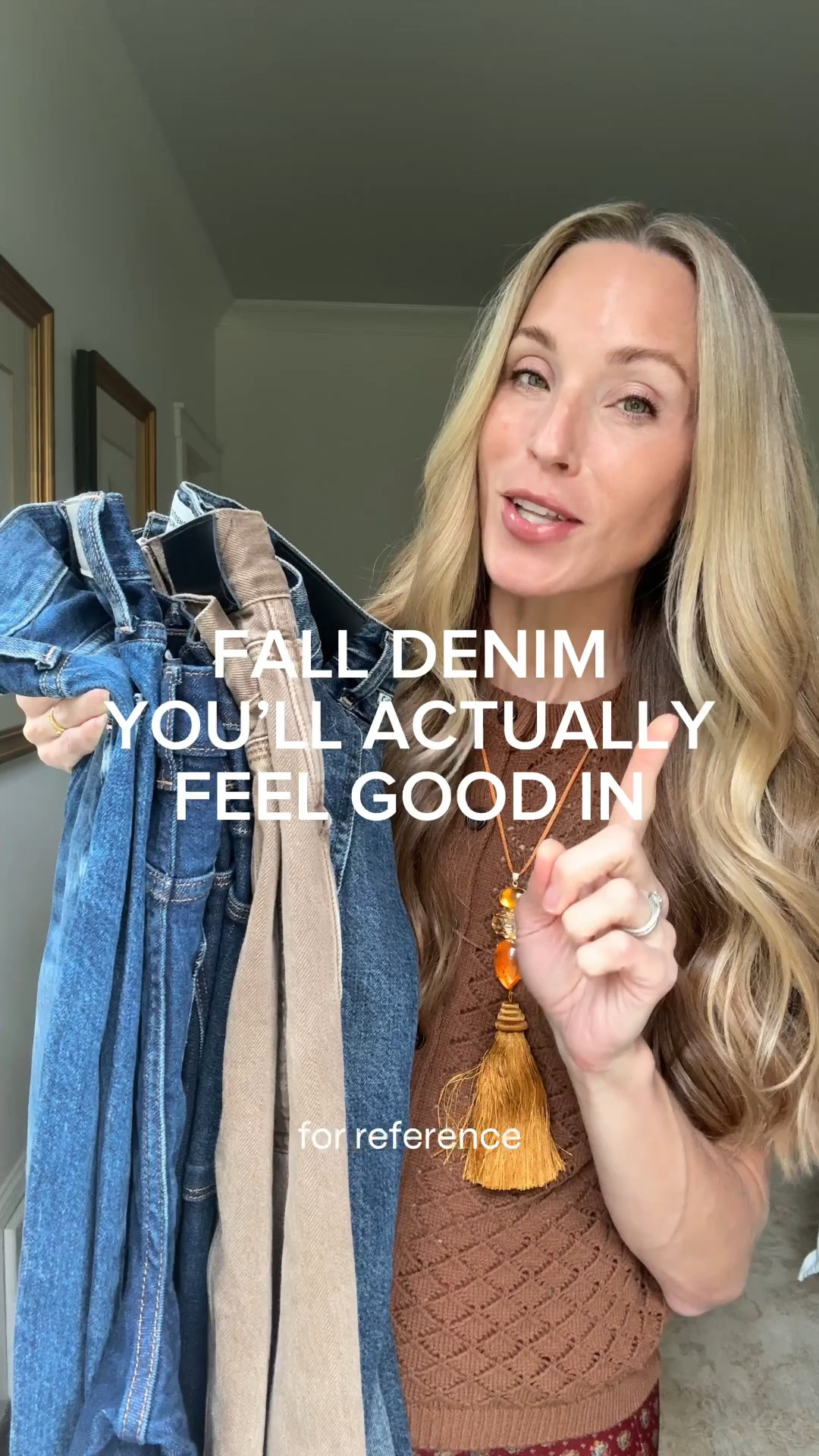 My fall denim lineup! Sizing below. While I am pregnant, I have a long torso and am still taking my true size. All fit TTS, but if you like a closer fit, size down in the Miro (tan).

• @Pistola Denim Lexi 
• @Reformation Bex
• Citizens Miro (wearing long, reg inseam also linked)
• Citizens Annina
• Frame Le High Flare

fall jeans, fall denim, fall try on haul, fall haul, fall clothes

#LTKootd #LTKgrwm #LTKSeasonal