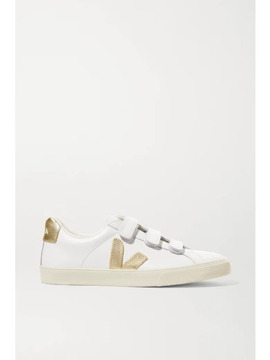 Veja
				
			
			
			
			
			
				+ NET SUSTAIN 3-Lock Logo metallic-trimmed leather sneakers
			... | NET-A-PORTER (US)
