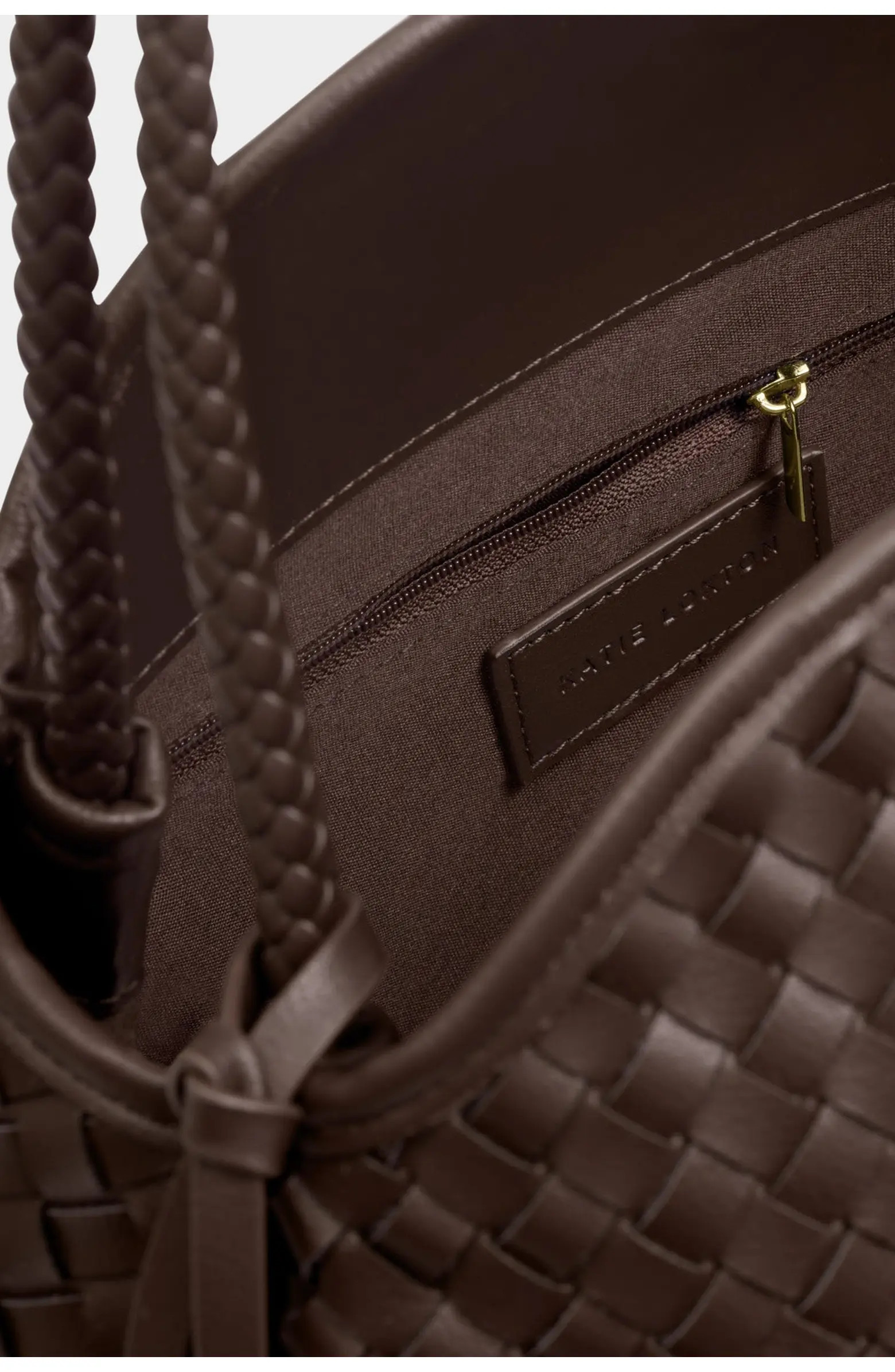 Nova Hand Woven Large Shoulder Bag in Chocolate | Nordstrom