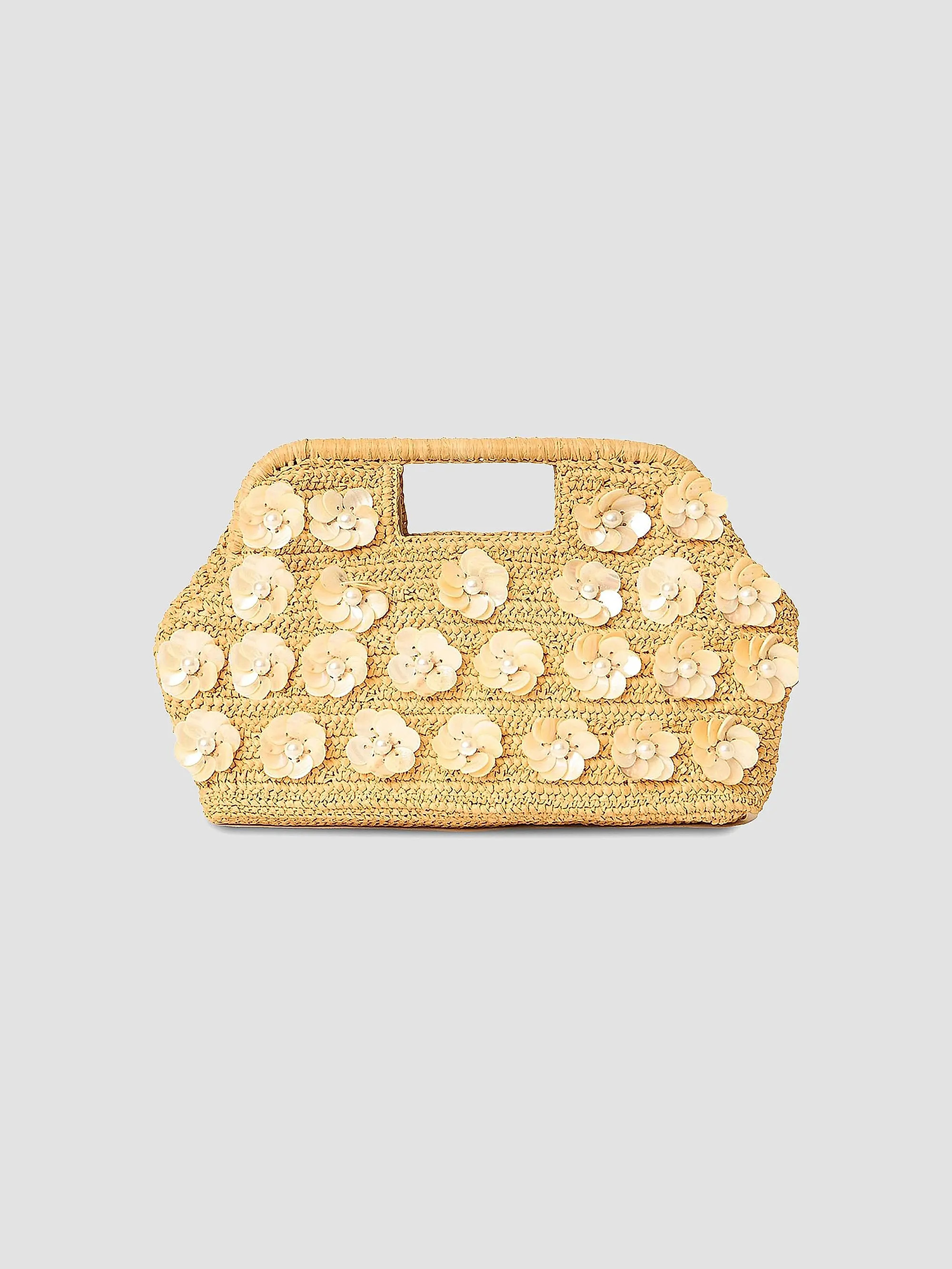 BTB Los Angeles Dottie Woven Raffia Clutch | Saks Fifth Avenue | Saks Fifth Avenue