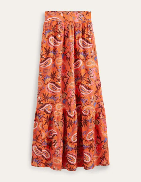 Tiered Cotton Maxi Skirt | Boden (UK & IE)