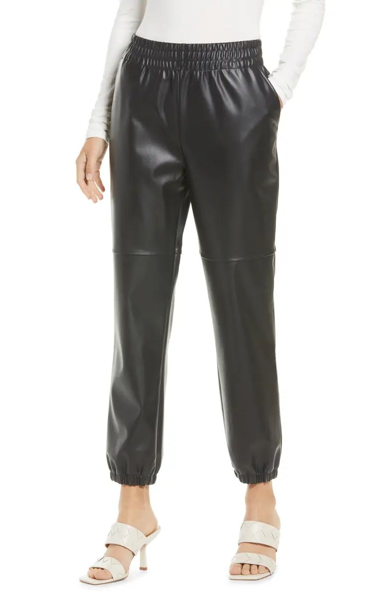 Faux Leather Joggers | Nordstrom