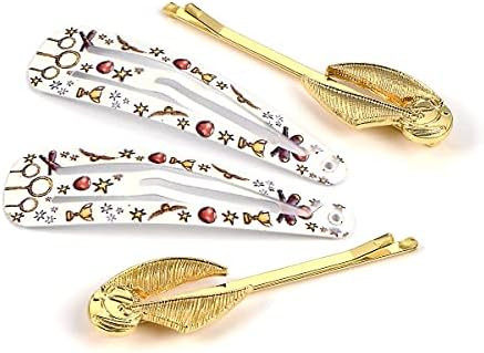 Harry Potter Golden Snitch Quidditch Hair Clip Set by The The Carat Shop | Amazon (US)