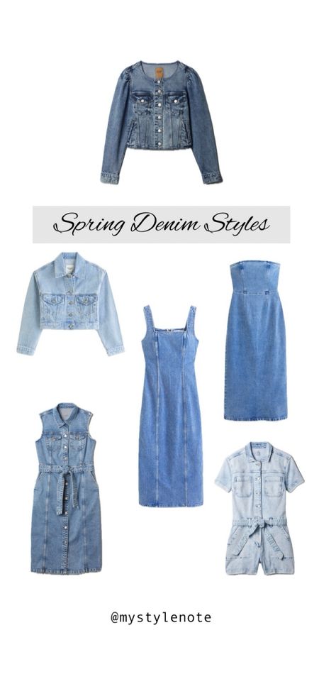 Denim is being used in fresh new ways this spring and I love it! Puff sleeve and cropped denim jackets, strapless and corset denim dresses, and denim rompers and jumpsuits in every shade. 

#LTKSeasonal #LTKstyletip #LTKfindsunder100