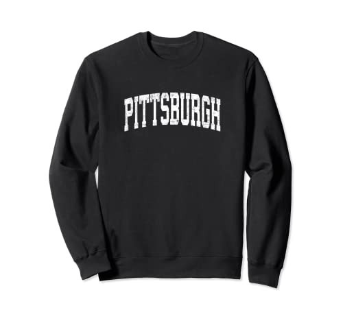 Pittsburgh Pennsylvania PA Vintage Athletic Sports Design Sweatshirt | Amazon (US)
