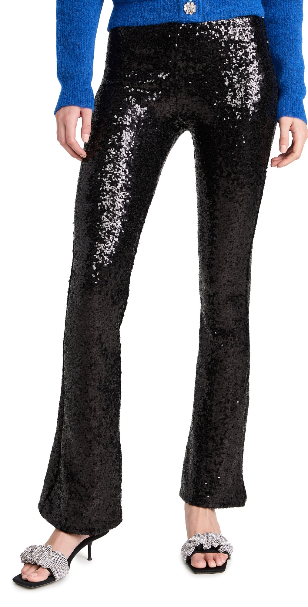 Commando Sequin Flare Leggings Black S | Shopbop