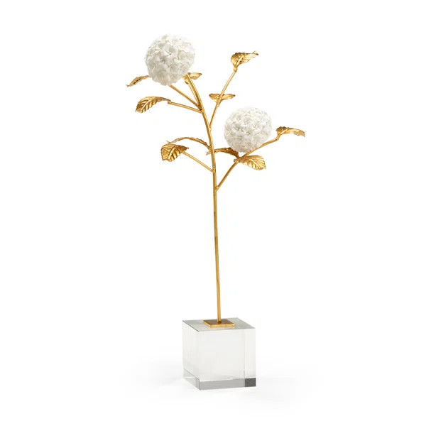Hydrangea in Stand Sculpture | Wayfair North America