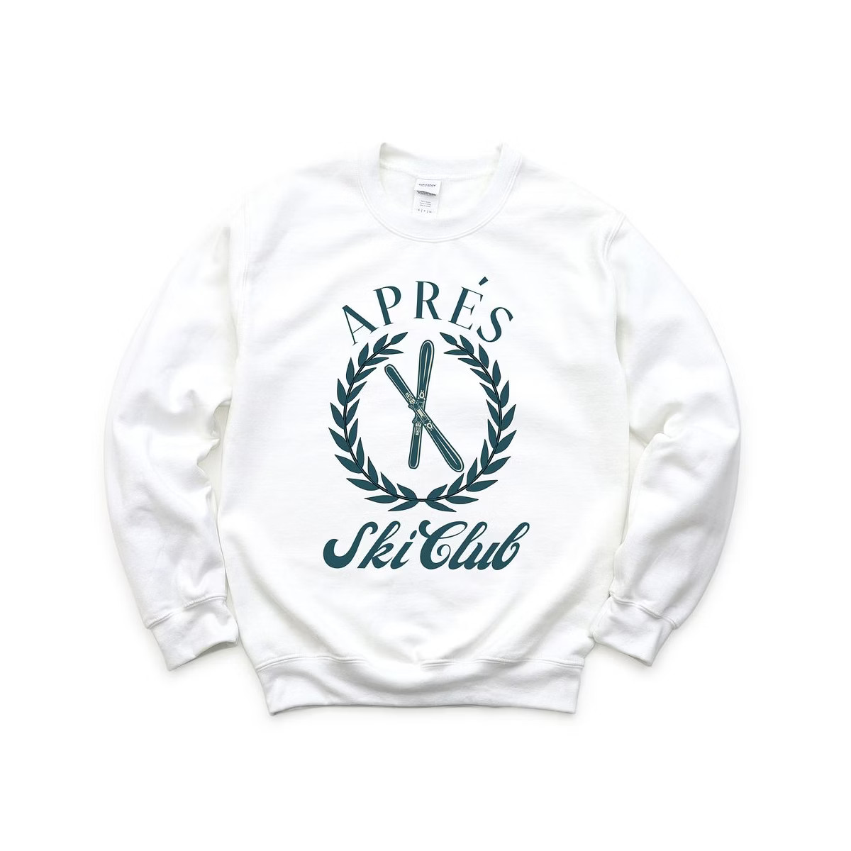 Simply Sage Market Women's Graphic Sweatshirt Apres Ski Club - XL - Dust | Target