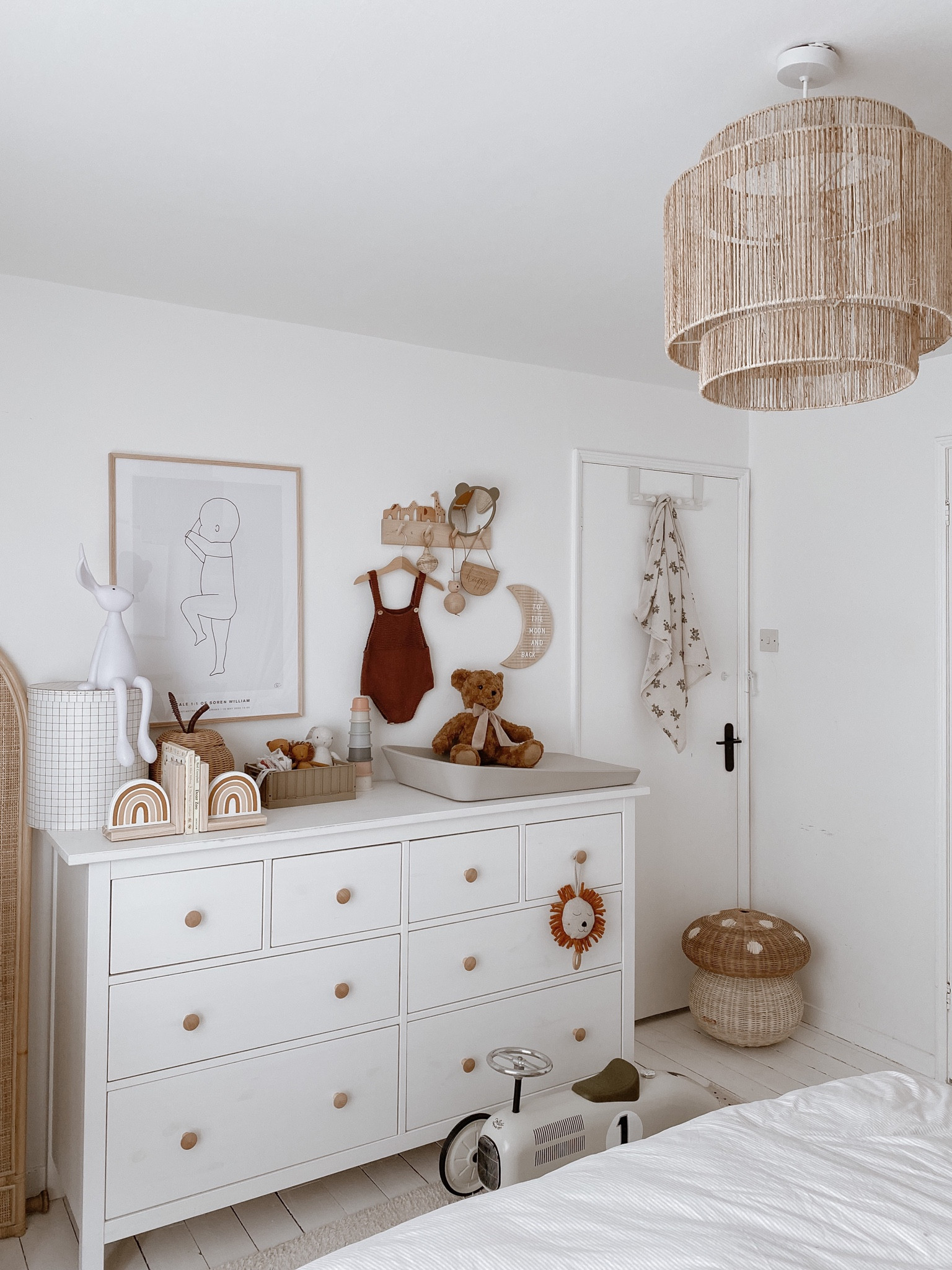 baby changing area 

 #nurserydecoration #nurserystyle #nurseryideas #neutralnursery #babyboynursery #nurseryinspiration #bohonursery #nurseryinteriors 

#LTKhome #LTKkids #LTKU