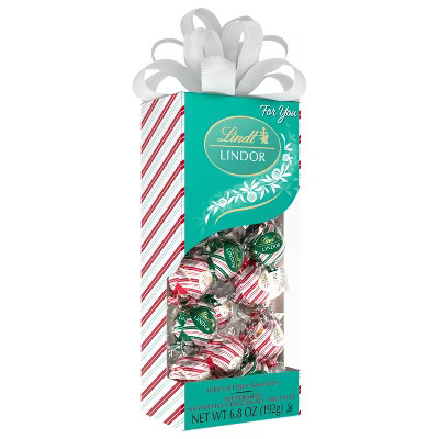 Lindt LINDOR Christmas Tradition Box Peppermint Assorted Chocolate - 6.8oz | Target
