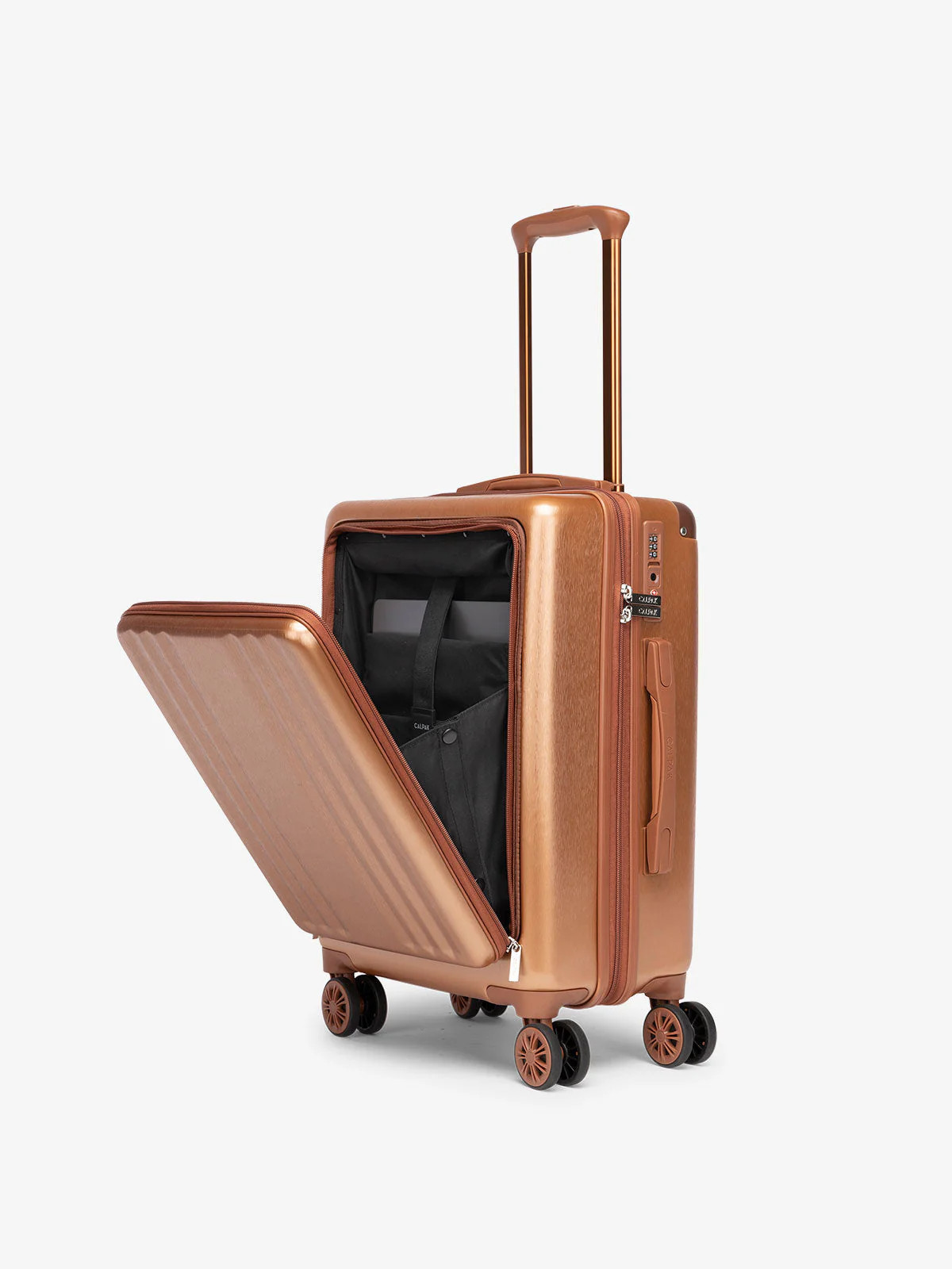 Ambeur Front Pocket Carry-On Luggage in Copper | CALPAK