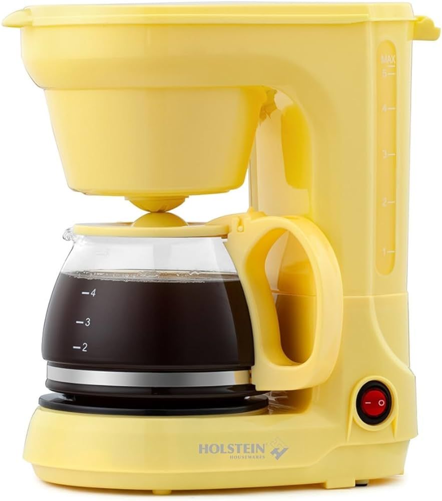 Holstein Housewares - 5 Cup Drip Coffee Maker - Convenient and User Friendly with Permanent Filte... | Amazon (US)