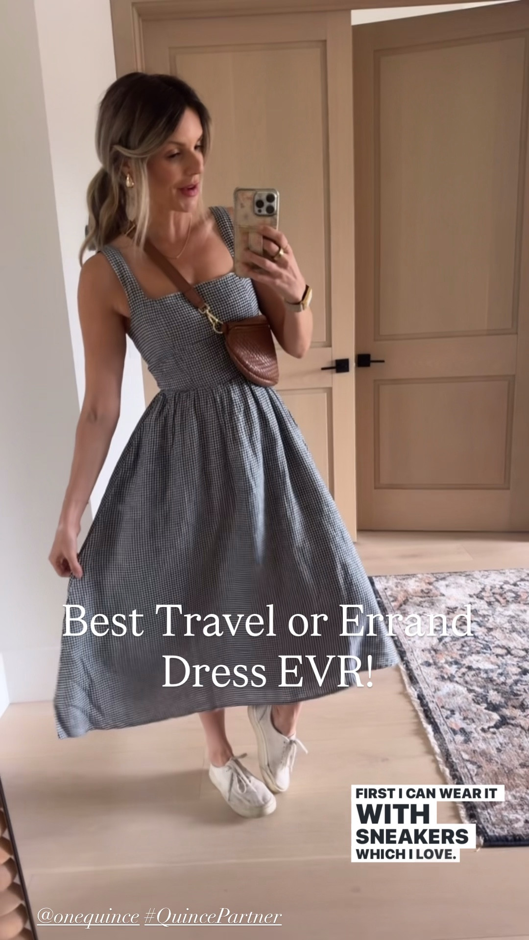 I love this dress more than I could possibly put into words. Read the reviews and check out photos of other people wearing it in the reviews because that’s what sold me on it. I just love the idea of wearing it with sneakers everywhere! (but you could totally dress up with heels or wedges)

The fit is true to size. I’m wearing a size small, which is my normal size. I got it because I really wanted a cute dress that stayed firmly in place on my body when running errands or while traveling. We’re going to Hawaii next month and want to do a little sightseeing and I wanted something easy to throw on and look cute without having to style. I can’t wait to wear this one day to Europe as well with a red lift and a little red clutch. I feel like it’d be the perfect sightseeing in Paris outfit! 

@onequince #QuincePartner


#LTKOver40 #LTKTravel #LTKSeasonal