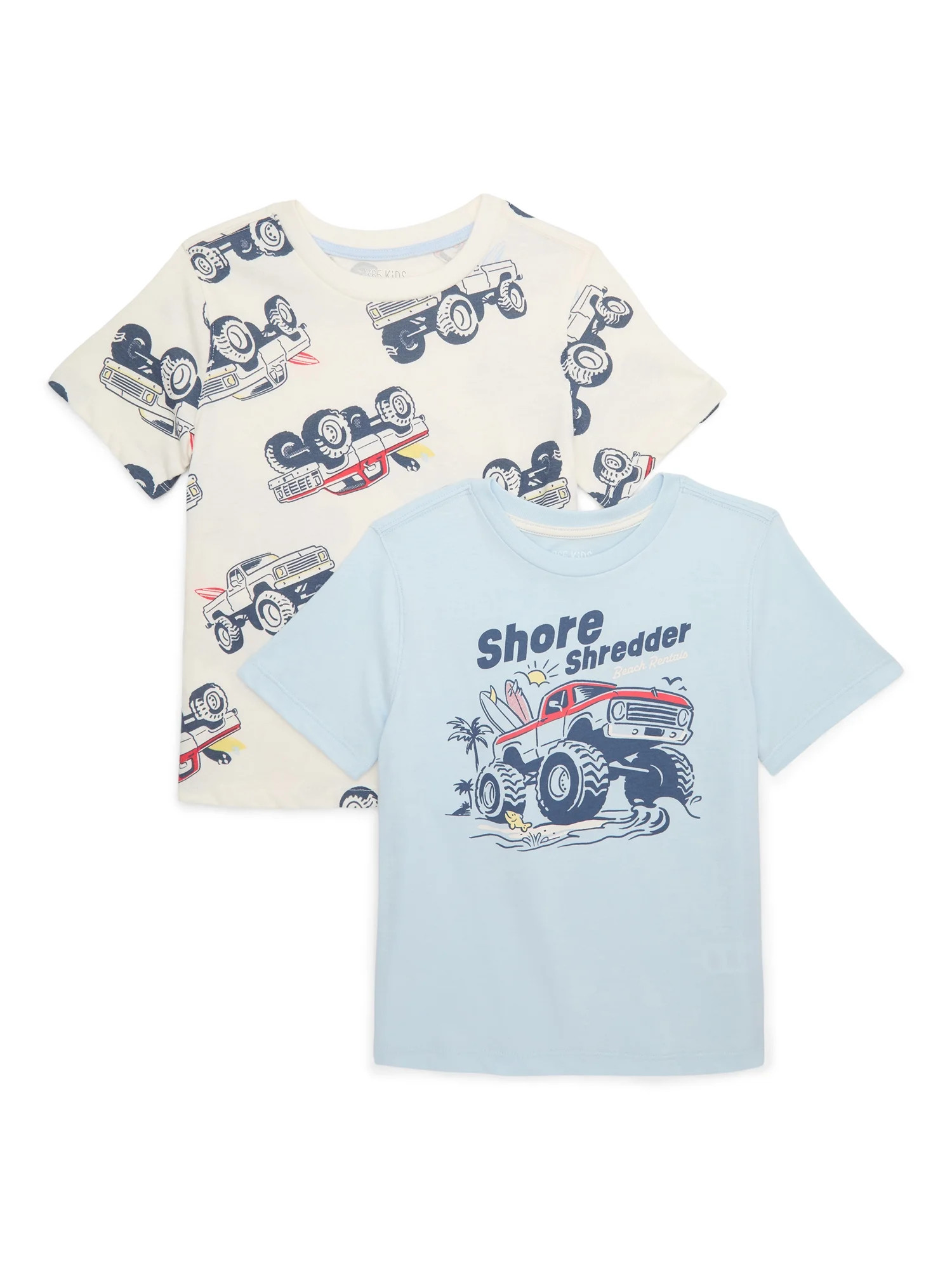 365 Kids From Garanimals Boys Mix and Match Multipack Graphic Tees, 2-Piece, Sizes 4-10 | Walmart (US)