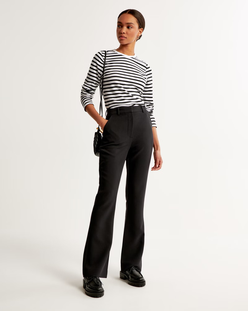 Women's Tailored Flare Pant | Women's New Arrivals | Abercrombie.com | Abercrombie & Fitch (US)