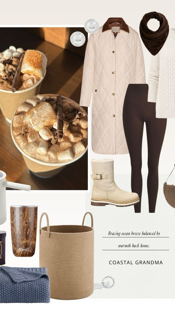 Coastal Grandmother 🤍🌊

Soft layers, sandy neutrals, and effortless coastal touches—this edit brings the Coastal Grandmother look to life. From a cozy spa night at home to a breezy coastal walk (hot chocolate in hand) and a warm winter dinner with friends, these head-to-toe looks and home details are all about calm, comfort, and timeless style.

Save this post for coastal-inspired outfit and home inspiration, and tap to shop each piece that creates that relaxed, collected feeling. ✨ 

 #LTKStyle #CoastalGrandmother #CoastalStyle #TimelessStyle #NeutralStyle #CozyLiving #CoastalHome #EverydayElegance #LTKFinds 

#LTKootd #LTKOver40