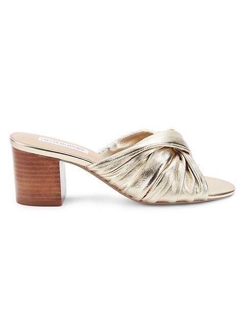 Chloe Leather Slide Sandals | Saks Fifth Avenue OFF 5TH