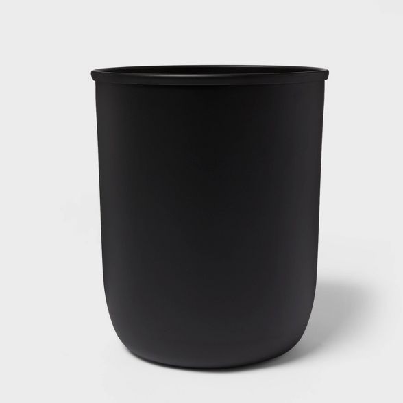 Solid Bathroom Wastebasket Black - Threshold™ | Target