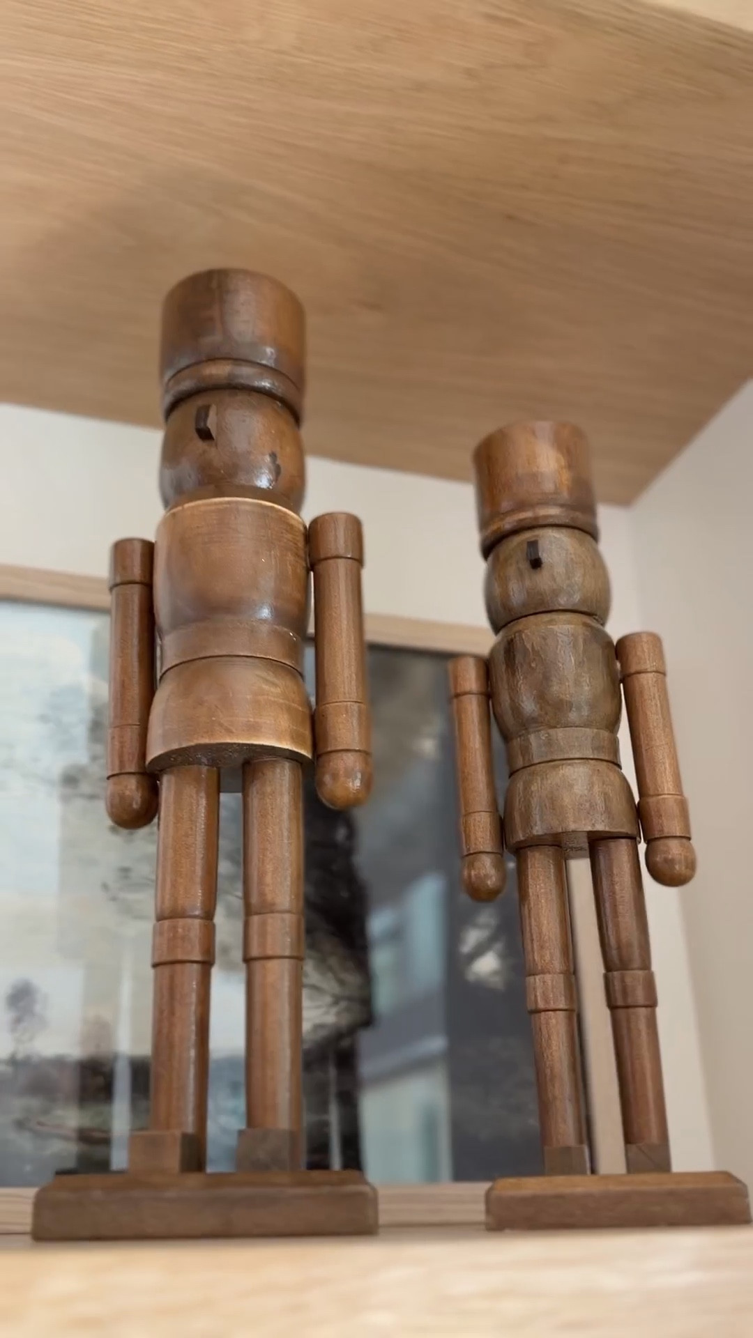 Although my exact nutcrackers are sold out, I’ve linked some very smaller options! Definitely giving Crate & Barrel vibes

These neutral wood nutcracker decorations are a timeless holiday decor find from Amazon, perfect for creating an elevated and cohesive Christmas home. This set of two wooden nutcrackers features a refined color palette of black, brown, and white, making them ideal for modern, minimalist, rustic, and modern organic holiday decorating. Designed to blend seamlessly with neutral Christmas decor, these wood nutcrackers style beautifully on mantels, entryway tables, shelves, and coffee tables. A popular Amazon holiday decoration, they add warmth, texture, and classic charm while complementing black, white, and natural wood Christmas themes. Perfect for seasonal styling, holiday shelf decor, and neutral Christmas displays, these wooden nutcrackers are a versatile and stylish addition to any holiday home.

#LTKHoliday #LTKHome #LTKSeasonal