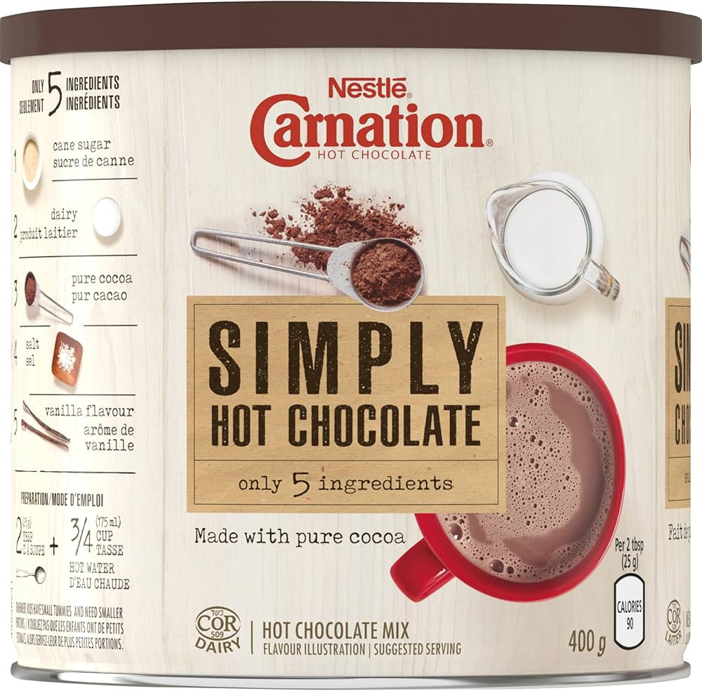 NESTLÉ CARNATION Simply 5 Hot Chocolate, 400 g | Amazon (CA)