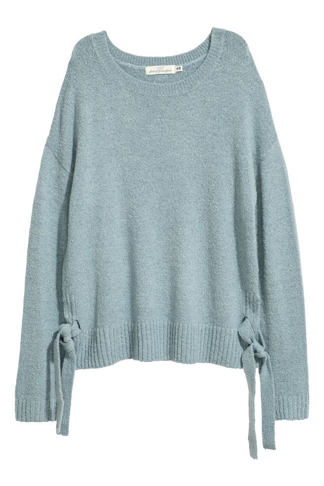 Knitted jumper with ties | H&M (US + CA)