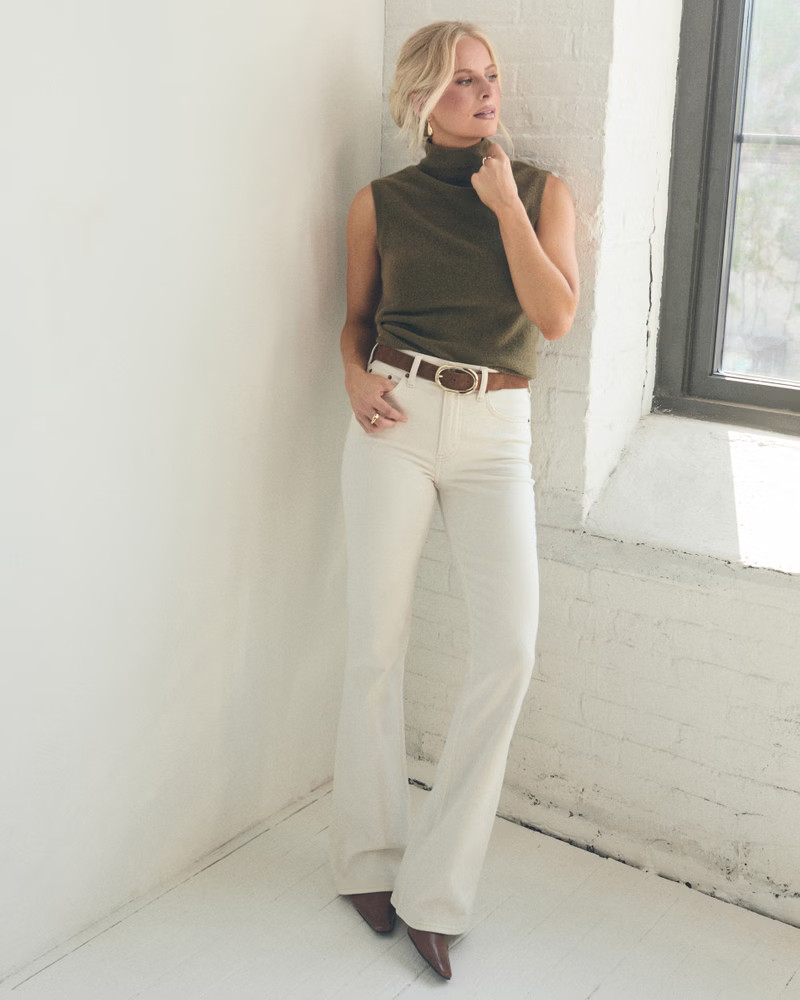 Women's High Rise Bootcut Jean | Women's New Arrivals | Abercrombie.com | Abercrombie & Fitch (US)