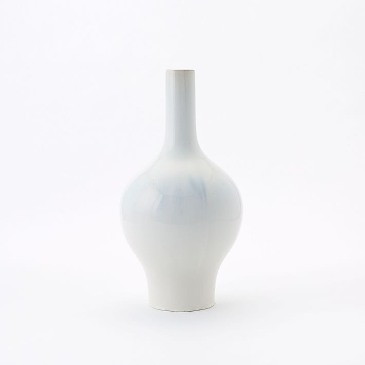 Reactive Glaze White Ceramic Vases | West Elm (US)