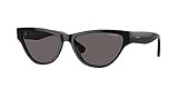 Vogue Eyewear Women's x Hailey Bieber Collection VO5513S Cat Eye Sunglasses, Black/Black Smoke, 55 m | Amazon (US)