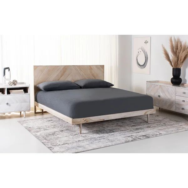 Lola-Mae Solid Wood Low Profile Platform Bed | Wayfair North America