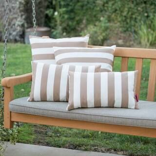 Noble House Coronado Brown Outdoor Throw Pillow (4-Pack) 24419 - The Home Depot | The Home Depot