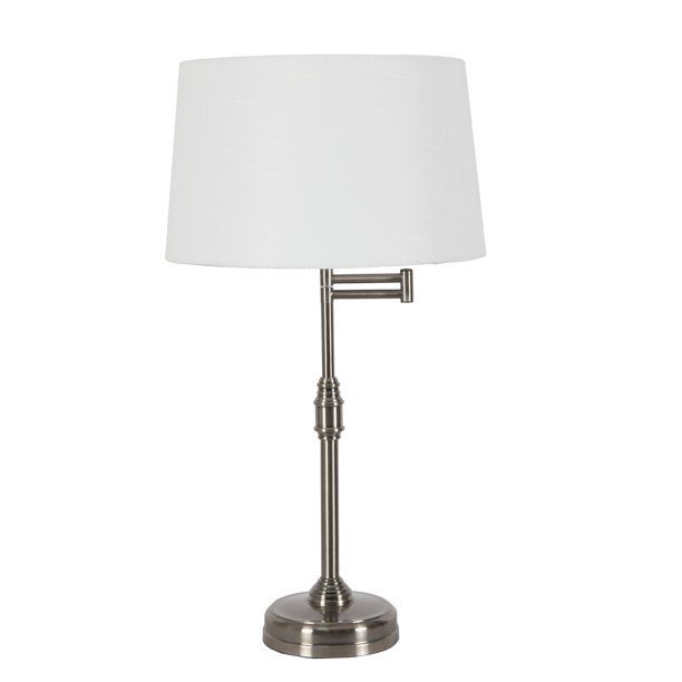 Better Homes and Gardens Harvard Swing Arm Table Lamp Set of 2, Antique Pewter Finish - Walmart.c... | Walmart (US)