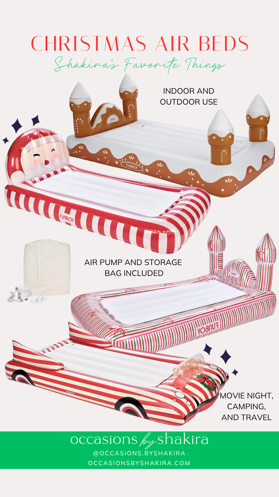 Christmas airbeds for movie nights and family gatherings! 

 #LTKSeasonal #LTKHome #LTKKids