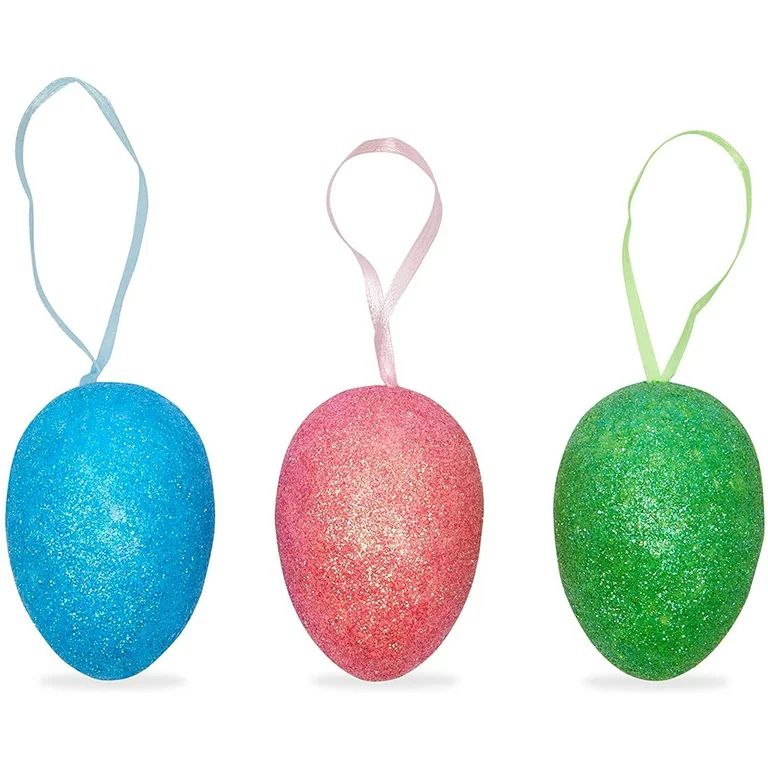 Easter Egg Ornaments in 6 Sparkle Colors (36 Pack) | Walmart (US)