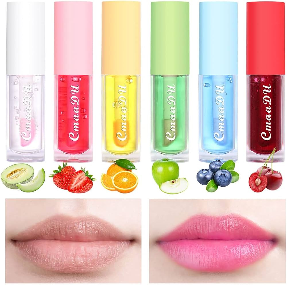 evpct 6Pcs Clear Color Changing Lip Gloss Magic Lipstick Color Change Lip Gloss Glaze Makeup Set ... | Amazon (US)