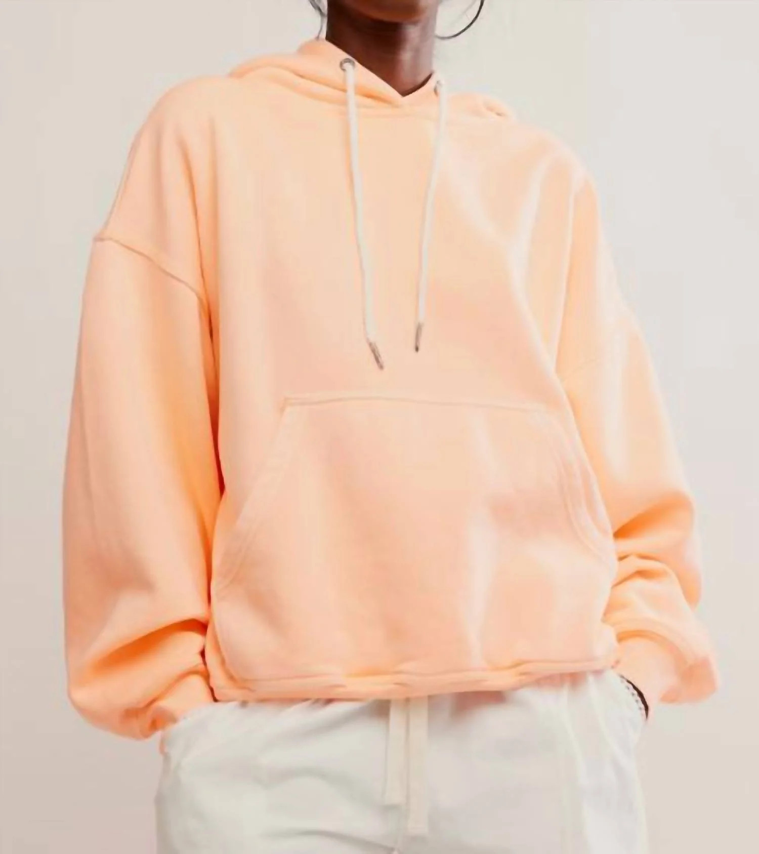 Final Call Hoodie In Pastel Peach | Shop Simon