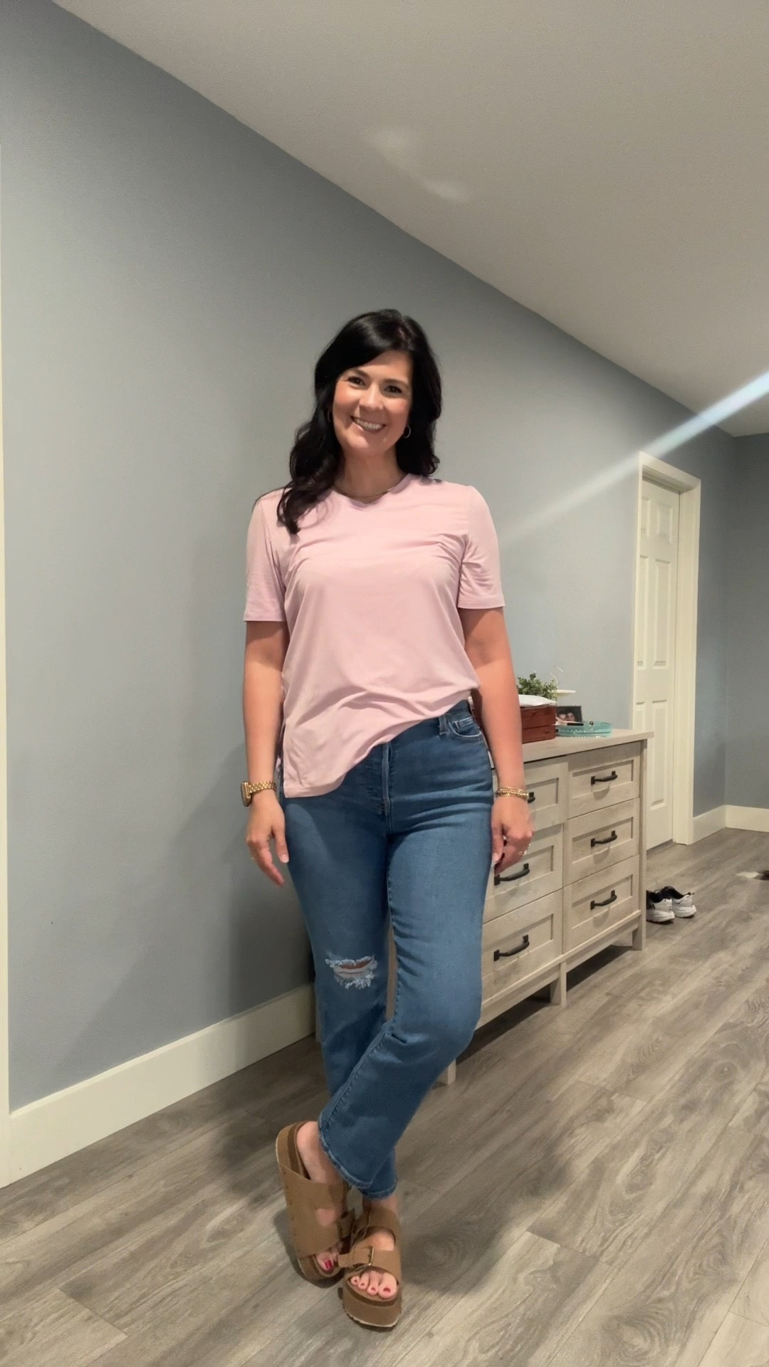 “Saturday was silent, surely it was through. But since when has impossible ever stopped You?”
My family’s annual Easter reunion was today. It was so nice gathering and catching up. But I just kept thinking- Sunday is coming!!! 🙌🏽
Casual look for our Easter gathering was nothing fancy. But I do especially love these jeans and the sandals are 😍

#LTKSeasonal #LTKOver40 #LTKStyleTip