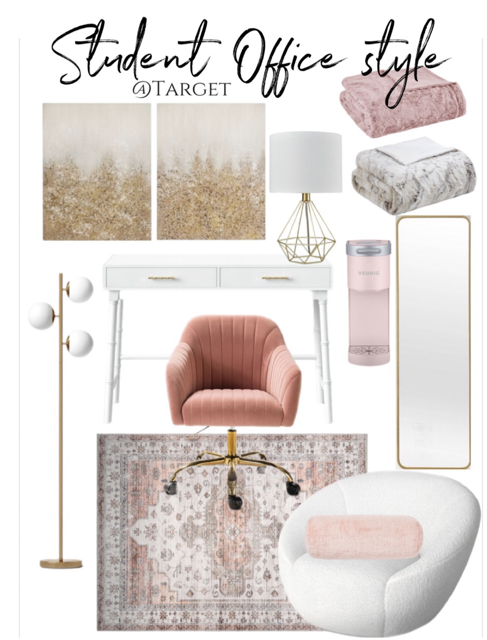 Student office decor all Target finds 🤍✨🫶🏼

Perfect for nursing students, sorority style, dorm decor, budget office refresh, back to school college essentials 

#LTKsalealert #LTKBacktoSchool #LTKFind